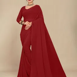 STAVA CREATION Pure Georgette Saree-image-93