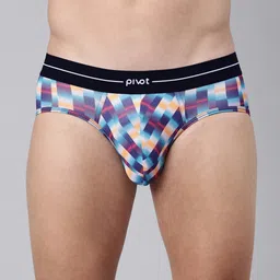 pivot Men Mid-Rise Geometric Printed Basic Briefs-picture-11