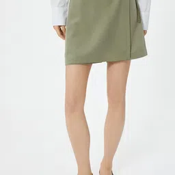 Koton Women Nautical Front Mini Skorts-image-35