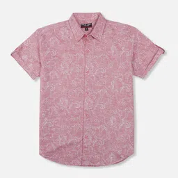 Gini and Jony Infant Boys Ethnic Mofits Printed Roll-Up Sleeves Cotton Casual Shirt-image-91