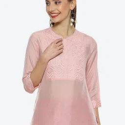 Biba Embroidered Thread Work Top-image-56