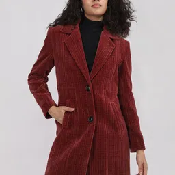 Plagg Textured Single-Breasted Coats-image-37