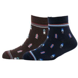 Cotstyle Men Pack Of 2 Patterned Cotton Ankle Length Socks-image-82