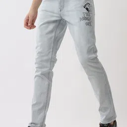 WROGN Men Slim Fit Clean Look Heavy Fade Jeans-image-93
