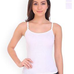 CoolTees4U Pack Of 3 Non Padded Cotton Camisoles-picture-11