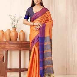 Silk Land Woven Design Zari Banarasi Saree-56