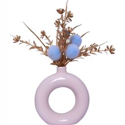 GW CREATIONS Pink Donut Shaped Flower Vases-image-98