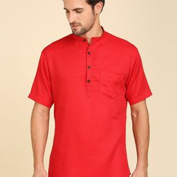 RAJUBHAI HARGOVINDAS Men Woven Design Pure Cotton Kurta-image-31