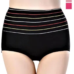 SHREE GANESH FASHION Women Pack Of 3 Striped Cotton Hipster Briefs-picture-17