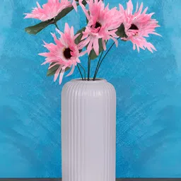 LASAKI Purple Textured Ceramic Vase-image-53