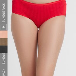 FashionRack Pack Of 4 Cotton Hipster Briefs 6048 _SRBBr-image-35