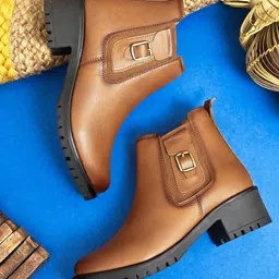 Fentacia Women Block-Heeled Chelsea Boots-21