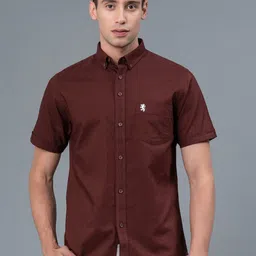 Red Tape Button Down Collar Cotton Casual Shirt-image-10