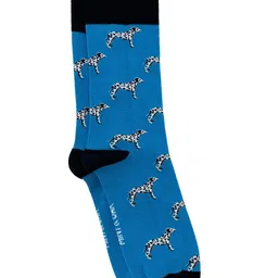 Mint & Oak Men Blue Patterned Above Ankle Length Socks-image-72