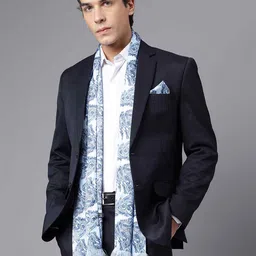 Tossido Printed Satin Stole & Pocket Square-image-46