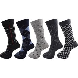 RC. ROYAL CLASS Men Pack Of 5 Patterned Calf-Length Socks-25