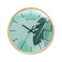 Titan Brown & Green Round Printed Analogue Contemporary Wall Clock-image-76