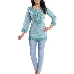 keshubaba Ethnic Motifs Printed Straight Kurti-picture-31