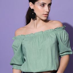 Shopping Queen Off-Shoulder Bardot Top-image-85