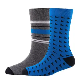 Cotstyle Men Pack Of 2 Patterned Cotton Knee-Length Socks-picture-11
