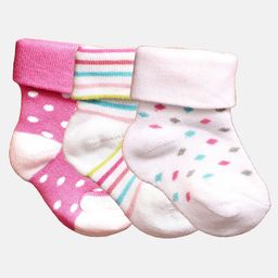 N2S NEXT2SKIN Infant Kids Pack Of 3 Cotton Ankle Length Socks-image-68