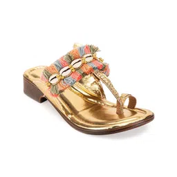 5 ELEMENTS Ethnic Embellished One Toe Flats-40