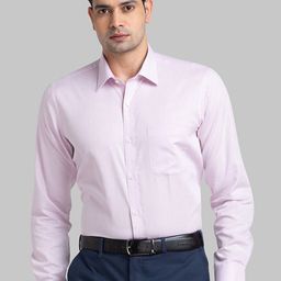 Raymond Self-Design Contemporary-Fit Cotton Formal Shirt-image-9