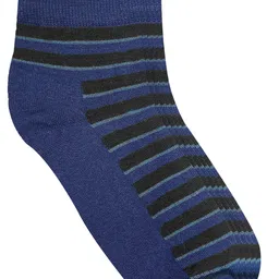Heelium Men Pack Of 3 Striped Ankle-Length Socks-image-11