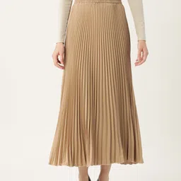 WISSTLER Pleated Flared Midi Skirt-picture-22