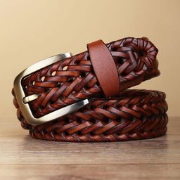 The Roadster Lifestyle Co. Men Casual Braided Leather Belt-picture-47