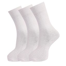 Dollar Socks Men Pack Of 3 White Cotton Above Ankle-Length Socks-55