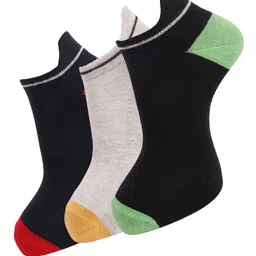 Dollar Socks Men Pack Of 3 Assorted Cotton Ankle-Length Socks-image-80