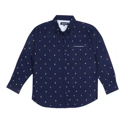 Gini and Jony Infants Boys Printed Casual Cotton Shirt-image-98