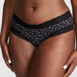 Victoria's Secret PINK Wink Floral Printed Lace-Trim Cheeky Basic Briefs-image-78