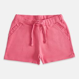 Pantaloons Junior Girls Fuchsia Cotton Shorts-picture-29
