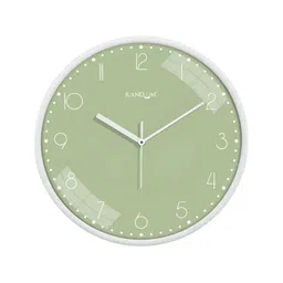 RANDOM Green & White Analogue Contemporary Wall Clock-picture-40