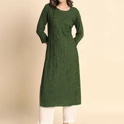 HERE&NOW Round Neck Regular Kurta-43