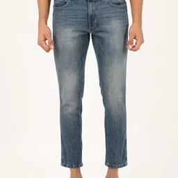 Wrangler Men Blue Slim Fit Low-Rise Low Distress Heavy Fade Jeans-image-9