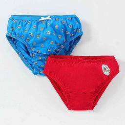 Honeyhap Girls Pack of 2 Basic Briefs-picture-34