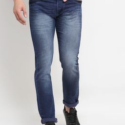 Rodamo Men Blue Slim Fit Heavy Fade Stretchable Jeans-image-32