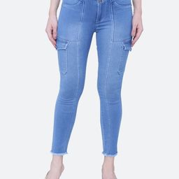 FCK-3 Women Veronica Skinny Fit High-Rise Low Distress Light Fade Stretchable Jeans-image-108