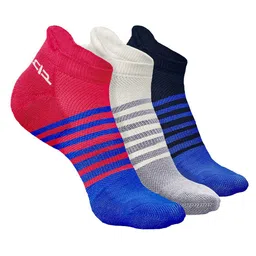 Heelium Men Pack Of 3 Striped Bamboo Odour Free Ankle-Length Socks-image-49