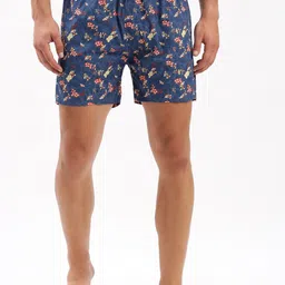 SHOWOFF Printed Slim Fit Boxers 143-6_Blue-image-55