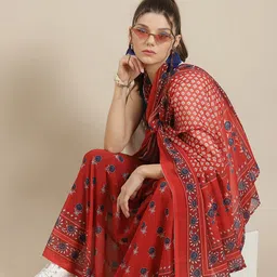 AKS Floral Printed Saree-image-18