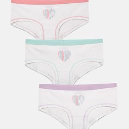 mackly Girls Pack Of 3 Mid-Rise Hipster Briefs-28