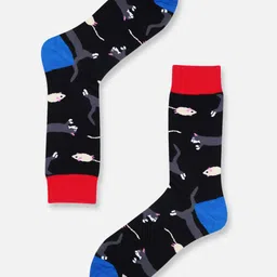TOFFCRAFT Men Patterned Cotton Calf-Length Socks-58