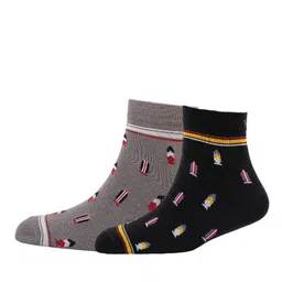 Cotstyle Men Pack Of 2 Patterned Cotton Ankle Length Socks-image-68
