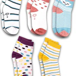 Dollar Socks Kids Pack Of 5 Assorted Ankle-Length Socks-22
