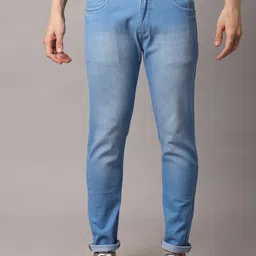 Rodamo Men Blue Slim Fit Light Fade Stretchable Jeans-picture-2