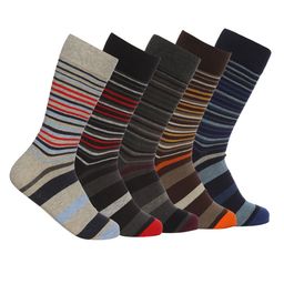 VINENZIA Men Pack Of 5 Calf-Length Socks-19